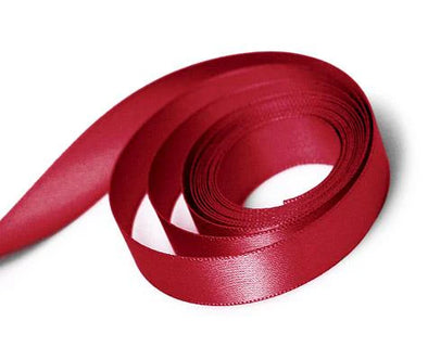 1.5" Double-Faced Satin Ribbon - Scarlet Red