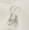 Fish Hook Earrings - Baroque Ball - Silver