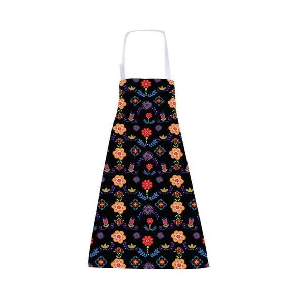 Floral Apron - Black