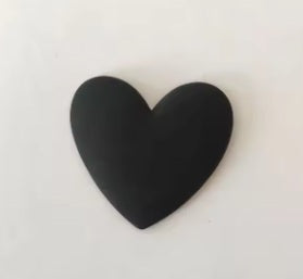 Acrylic Cab - XL Matte Hearts - Black