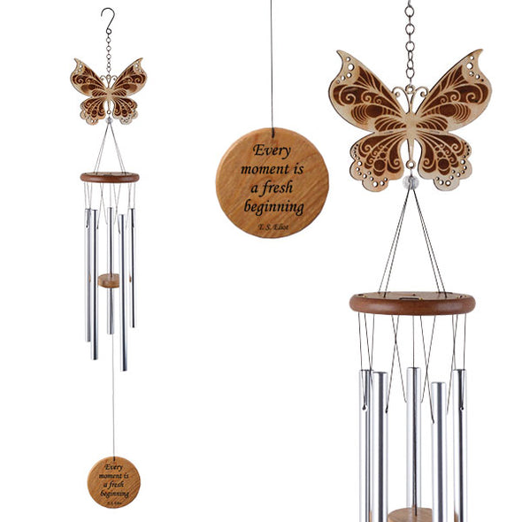 Wind Chime - Wood Butterfly