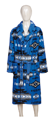 Bathrobe - Santa Fe - 3X-Large - Blue