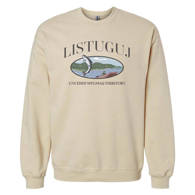 Crewneck Sweatshirt - Listuguj - Cream