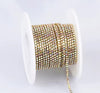 SS4 Metal Banding - Crystal AB on Gold