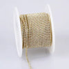 SS6 Metal Banding - Crystal on Gold