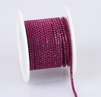 SS4 Metal Banding - Dark Rose on Dark Rose