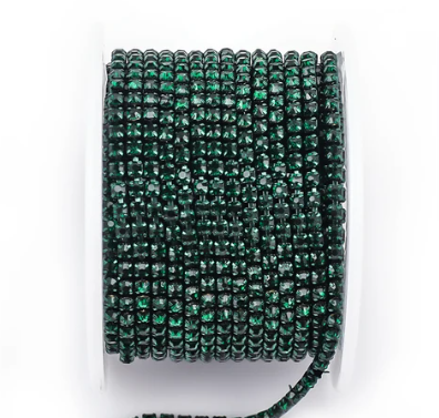 SS6 Metal Banding - Emerald on Emerald