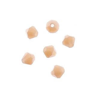 4 mm Crystal Bicone - Opaque Cream