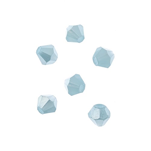 4 mm Crystal Bicone - Opaque Blue AB