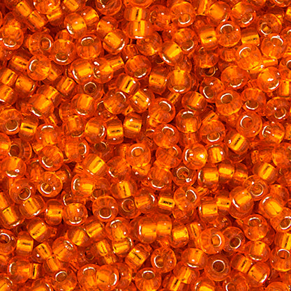 Miyuki Pony 6/0 - Orange Silver Lined 0008