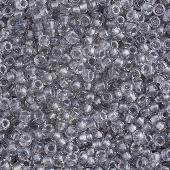 Miyuki Pony 6/0 - Sparkle Pewter Lined Crystal