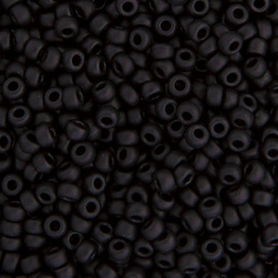 Miyuki Pony 6/0 - Black Opaque Matte 0401F