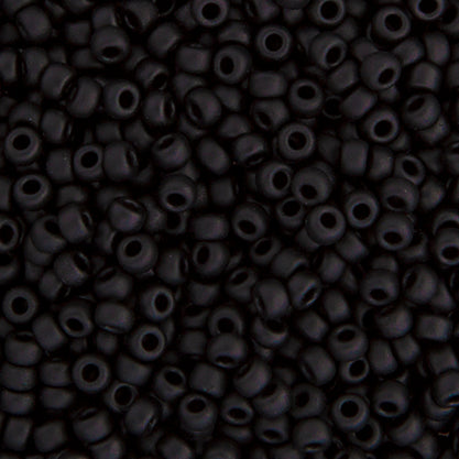 Miyuki Pony 6/0 - Black Opaque Matte 0401F