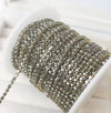 SS6 Metal Banding - Hematite on Gold
