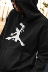 Hooded Sweatshirt - Crow Hop - Black w/White