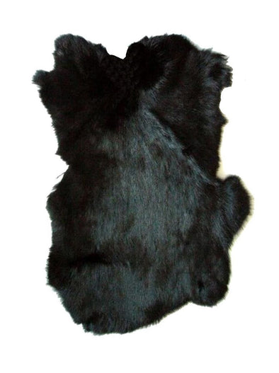 Rabbit Fur - Dyed Black