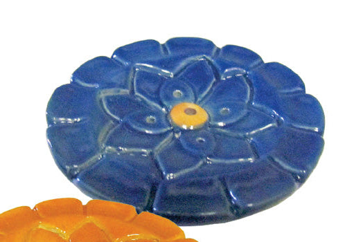 Incense Holder - Blue Lotus Flower