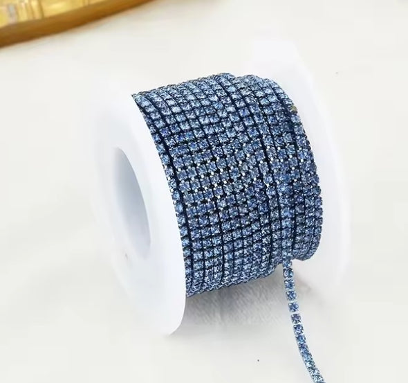 SS6 Metal Banding - Light Sapphire on Light Sapphire