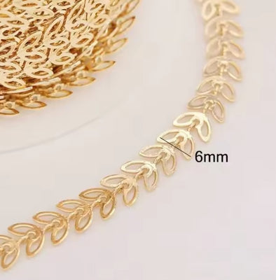 14k Gold Plated Chain - Marquise