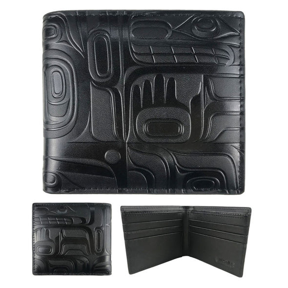 Bonded Leather Wallet - Tradition - Black