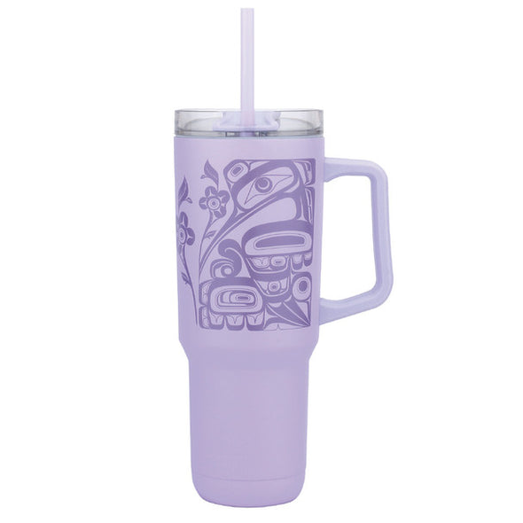 40 oz Insulated Tumbler w/Straw - Spirit Messenger