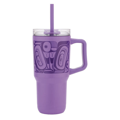 32 oz Insulated Tumbler w/Straw - Butterfly