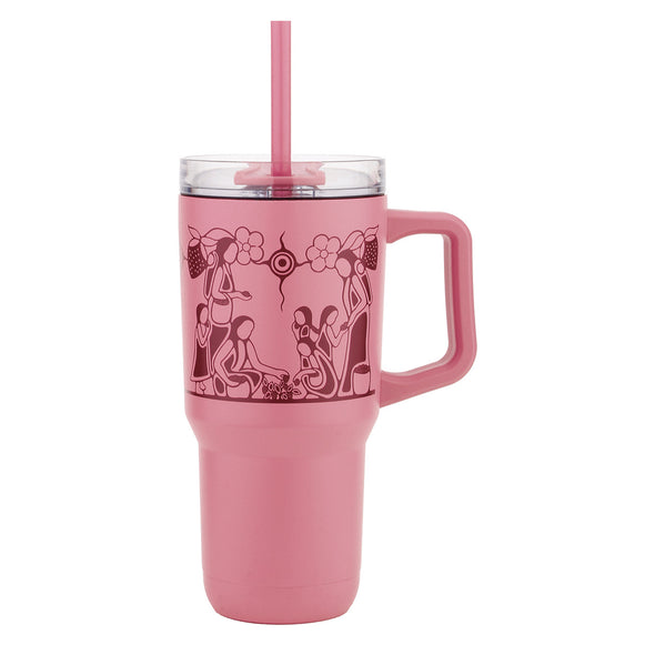 32 oz Insulated Tumbler w/Straw - Heart Berry Gatherers