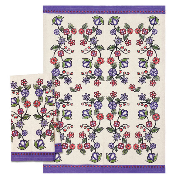 Cotton Tea Towel - Ojibwe Florals