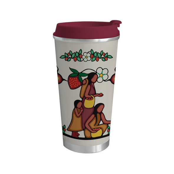 Art Travel Mug - Heart Berry Gatherers