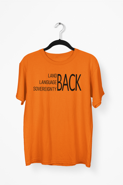 Classic Cut T-Shirt - Land Language Sovereignty Back