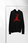 Hooded Sweatshirt - Crow Hop - Black w/Red