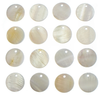 Shell Cab - Mother of Pearl Rounds - 15 mm