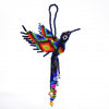 Beaded Hummingbird Ornament -  Navy AB