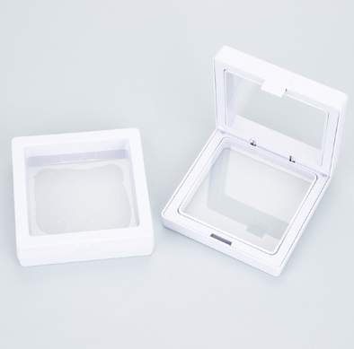 Jewelry Box - Clear Frame - White