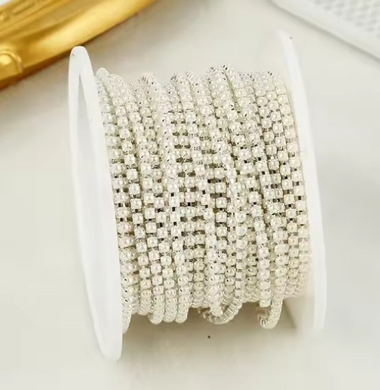 SS4 Metal Banding - Pearl on Silver