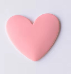 Acrylic Cab - XL Matte Hearts - Pink