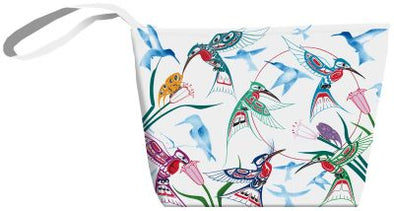 Small Canvas Tote Bag - Garden of Hummingbirds