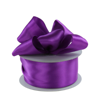 1.5" Double-Faced Satin Ribbon - Purple
