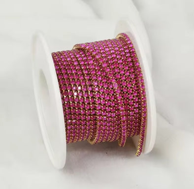 SS6 Metal Banding - Purple Opal on Gold