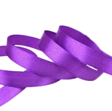 1/4" Double-Faced Satin Ribbon - Purple