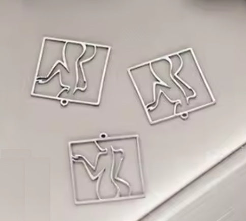Jewelry Findings - Charm - Goddess Silhouette - Silver