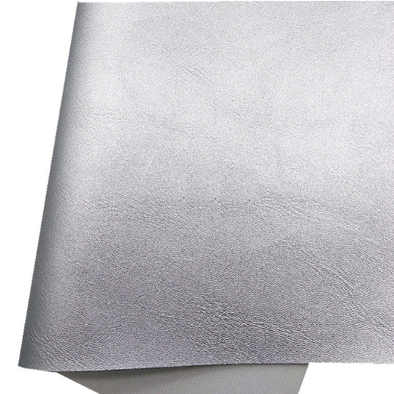 Leatherette/Vinyl Sheets - Smooth Grain Silver