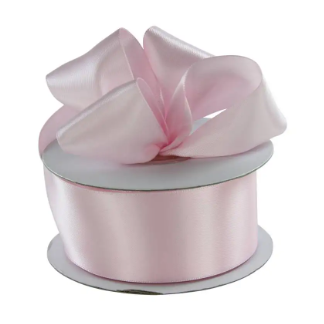 1.5" Double-Faced Satin Ribbon - Soft Pink