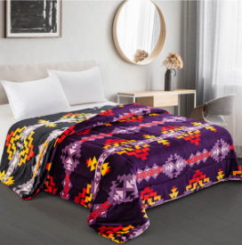 Reversible Quilted Plush Twin - Solstice - Purple