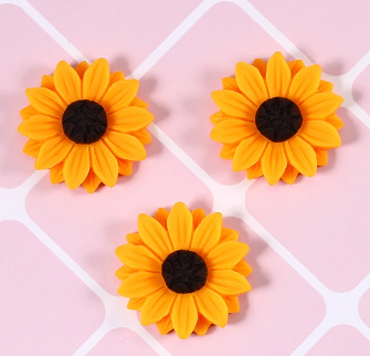 Acrylic Cab - Sunflowers - 25 mm