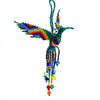 Beaded Hummingbird Ornament -  Teal Green