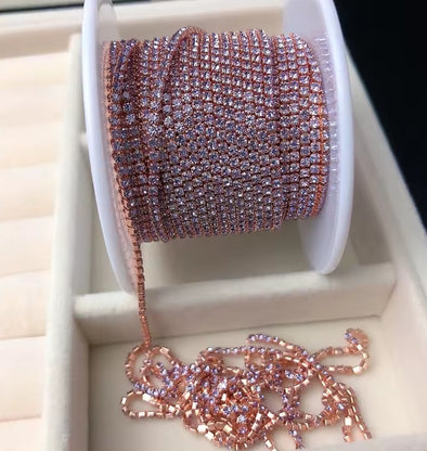 SS6 Metal Banding - Violet on Rose Gold