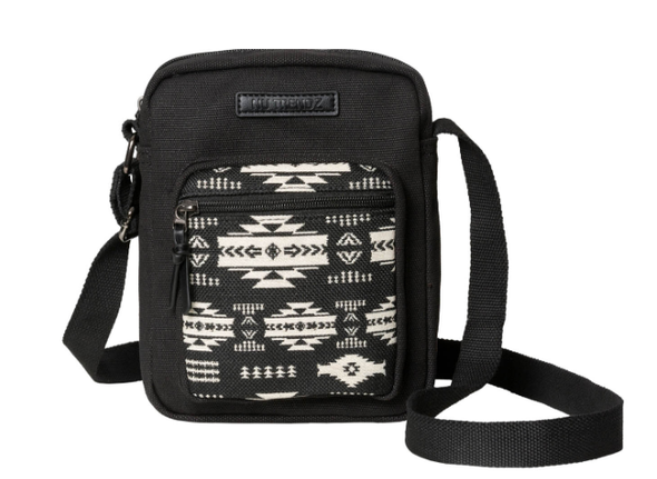 Woven Satchel - Black/Black