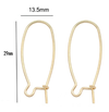 Kidney Ear Wires - XL 14k Gold Plated