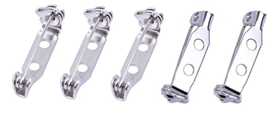 Stainless Steel Bar Pins w/Safety Catch